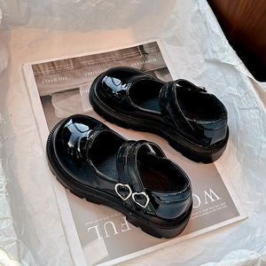 Zapatos de Vestir para Niñas 2025 - Zapatos de Cuero Negro Estilo Princesa a la Moda para Primavera y Otoño con Velcro para Niñas Medianas y Grandes - Product Image 5