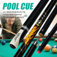 Queue de billard en fibre de verre modèle A-361-1 Leopard - Embout de 11,8 mm, joint Uni-loc, qualité supérieure, texture unique