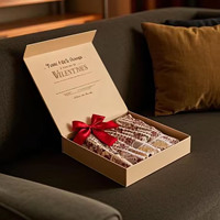 Boîte cadeau magnétique de luxe avec logo personnalisé, carte de remerciement, boîtes cadeaux rigides en carton magnétique, emballage en papier recyclable
