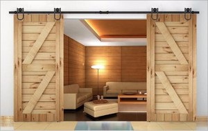 Roulettes de porte coulissante double en carbone noir antique au design moderne avec garantie d'un an - Product Image 6