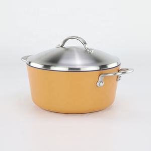 AXA Juego <span class=keywords><strong>de</strong></span> ollas y <span class=keywords><strong>sartenes</strong></span> <span class=keywords><strong>de</strong></span> aluminio forjado interior antiadherente <span class=keywords><strong>de</strong></span> cerámica <span class=keywords><strong>de</strong></span> <span class=keywords><strong>titanio</strong></span> no tóxico sin PFA <span class=keywords><strong>de</strong></span> 4 piezas-color naranja - Product Image 3