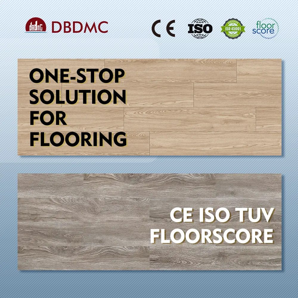 DBDMC Waterproof Deep Embossed Surface PVC Laminate vinyl Flooring /dry back pvc floor