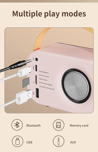 Haut-parleur Bluetooth portable sans fil avec logo personnalisé, nouveau tissu, mini subwoofer, idéal pour l'extérieur, cadeau promotionnel - Product Image 2