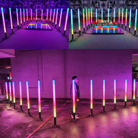 Tube LED Pixel 360 Portable Sans Fil IP65 sur Batterie, Barre Lumineuse LED Sans Fil DMX pour Club, Fête, DJ et Scène