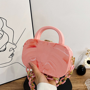 Modische acryl-box tasche süßigkeiten kette frau schultertasche abend tasche frau pvc-geldbörsen handtaschen für damen - Product Image 2