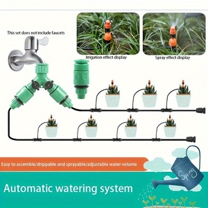 Kit de brumisation réglable, système d'irrigation goutte à goutte de 82 pieds pour le refroidissement des jardins, pulvérisation extérieure - Product Image 4