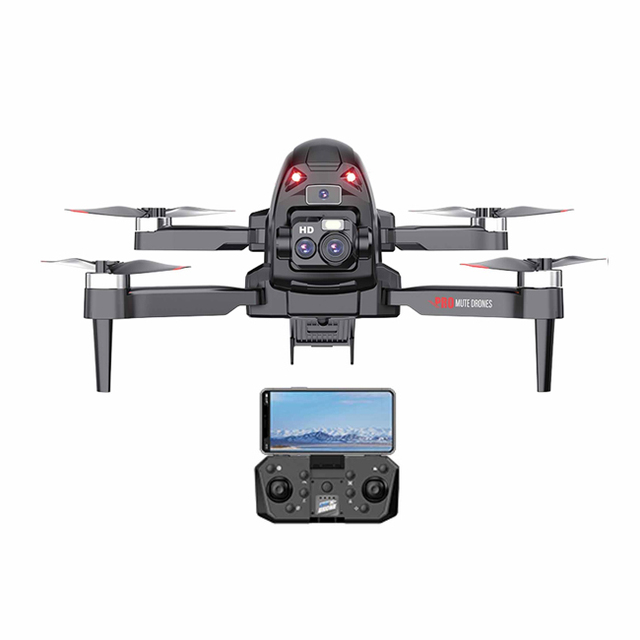 Wifi Dual Camera Quadcopter RC Drone Optical Flow Obstacle Avoidance 4K Camera Remote Controller Batteries 4-Channel Control