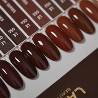 ZRKGEL Luxury LADAI – Kit de vernis à ongles gel UV/LED 24 couleurs marron automne, haute pigmentation, longue tenue, à retirer par trempage – Fournitures pour ongles