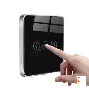 สวิตช์สัมผัสอัจฉริยะรองรับกรอบอะลูมิเนียมอัลลอยด์มาตรฐาน EU UK สำหรับ Tuya แผงสัมผัสอัจฉริยะ <span class=keywords><strong>Alexa</strong></span> NO ABS - Product Image 3