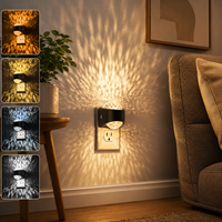 Projecteur de veilleuse LOHAS à brancher sur prise murale, 3 températures de couleur, capteur crépusculaire dynamique, projecteur d'étoiles galaxie, lampe de chevet, veilleuse pour salle de bain
