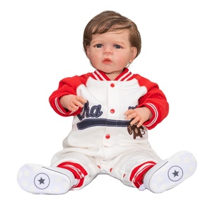 65 CM déjà Reborn Toddler peint fini en version garçon énorme vrai bébé <span class=keywords><strong>6</strong></span> <span class=keywords><strong>mois</strong></span> taille 3 D peau Art poupée - Product Image 1