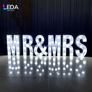 LEDA Custom <b>Large</b> <b>Light</b> <b>Up</b> <b>Letters</b> Giant Marquee <b>Letters</b> for Party Wedding Big <b>Letters</b> with <b>Lights</b> - Product Image 1