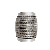 Tuyau Flexible Universel Double Tressé en Acier Inoxydable Silencieux d'Échappement Tuyaux d'Échappement Tresse et Treillis Métallique