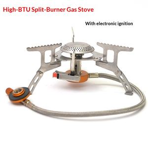 屋外用ガスコンロ 家庭用調理 ポータブル 折りたたみ式 小型バーナー ブタン キャンプ用ガスストーブ - Product Image 3