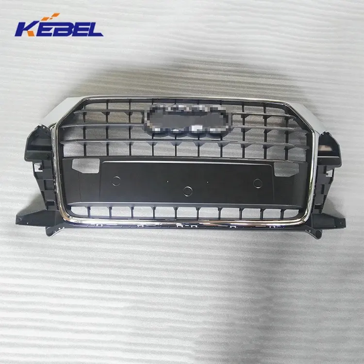 Kisi Bagian Bodi Mobil Klasik Grille T94 Kisi Bumper Depan Mobil untuk Audi Q3 2013 2014 2015 2016 2017 2018 Aksesori Mobil