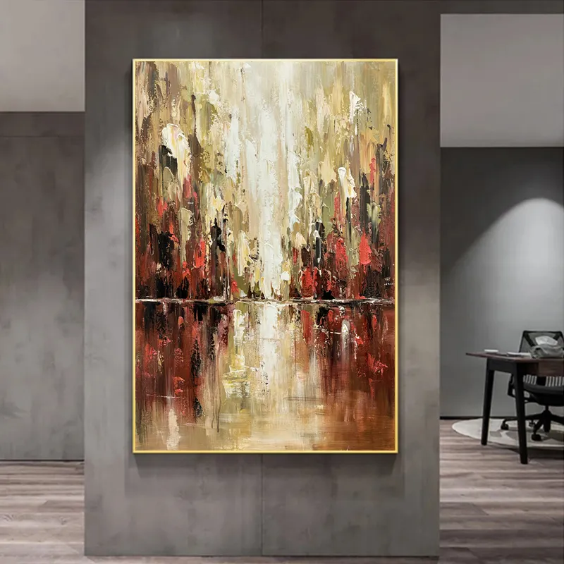 Personnalisé dropshipping Peinture À L'huile Abstraite Sur Toile À La Main Murale Moderne Mur Art Photo Bureau Bar Maison Grand Art