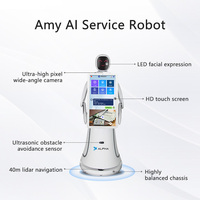 Робот-библиотекарь Amy AI с сенсорным экраном |   Интеллектуальный гид и информационный помощник
