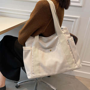 Sac à main en toile épaisse décontracté pour femmes au design minimaliste - Product Image 3