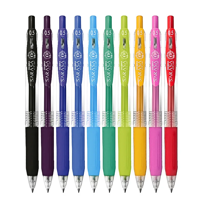 Stylos de pression zèbre SARASA j15, 0.5mm, pour dessin, couleur lait, claire, nouveauté