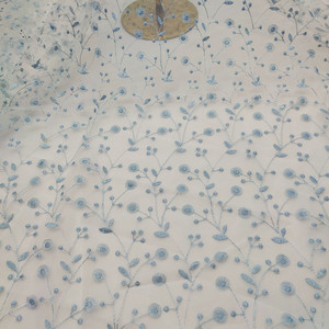 Tissu en dentelle <span class=keywords><strong>française</strong></span> brodée en maille pour sac DIY, robe, tissu pour enfants - Product Image 5