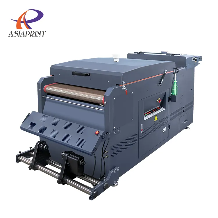 طباعة باللغة الانجليزية 60 سم 4 رؤوس DTF طباعة مسحوق الجفاف والتحريك آلة تجفيف الطباعة بشكل أكثر كفاءة