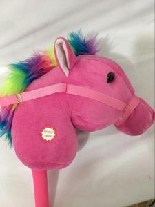 Hobby Paard, Roze Pluche Eenhoorn Stick Met Realistische Geluid En Gallopping Geluid - Product Image 5