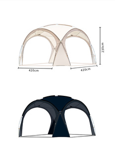 Carpa de Camping con Diseño Innovador, Tela Oxford 210D con Revestimiento Plateado, Estructura de Fibra de Vidrio, Tipo Domo, Impermeable, para 6-8 Personas, 1500-2000mm - Product Image 6
