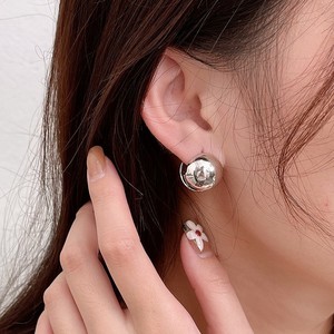 S925 Sterling <b>Silver</b> Round Ball <b>Stud</b> Earrings For Women Everyday Wear High End Style - Product Image 1