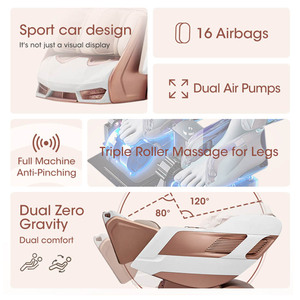 2026 Shiatsu Thai <b>Chair</b> Calf Roller Hip Airbags Heart Detection Dual Core Mechanism Zero <b>Gravity</b> 4D - Product Image 3