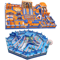 Parcours d'obstacles gonflable commercial, château gonflable, aire de jeux gonflable