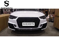 Kit carrosserie pour Audi A4 B9 2017-2019 mise à niveau vers le style RS4 contient pare-chocs avant avec calandre lèvre avant diffuseur arrière