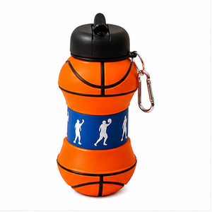 Borraccia Pieghevole in Silicone da 550ml a Forma di Pallone da Calcio per Sport <span class=keywords><strong>e</strong></span> Viaggi - Prezzo all'Ingrosso - Product Image 4