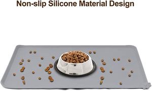 Silicone Pet Dog Cat Mat Waterproof Non Slip Pet Dog Cat Bowl Placemat Mats - Product Image 2