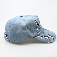 Gorra de moda con logotipo personalizado, estilo lavado, sombrero de béisbol de ala curva Vintage, ropa de calle, sombreros de papá desgastados para exteriores de Golf sin estructura