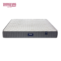 LOONGFUNG Matelas Hybride Personnalisé Haut de Gamme en Latex Naturel et Ressorts Ensachés, Tissu Tricoté, pour Hôtels et Domicile, Emballé Sous Vide