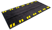 Alfombrillas de Seguridad para Cables, Protector de Piso, Alfombra de Goma para Cubrir Cables