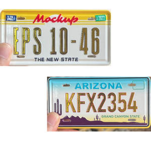 Plaques d'immatriculation de l'État de New York, États-Unis, en métal, impression 3D, logo personnalisé en usine, <span class=keywords><strong>aimant</strong></span> pour réfrigérateur - Product Image 2