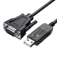 Cable Convertidor DTECH IOT5084(FT) de 10m, USB 2.0 a Serial RS-232 DB9 de 9 Pines, Compatible con WIN10