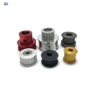 CNC bánh răng thép Nhôm Thời gian ròng rọc HTD S3M s5m s8m 18 19 20 21 22 24 25 26 28 30 32 34 36 răng với rãnh then