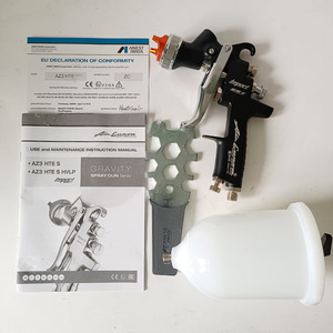 Pistolet de peinture <span class=keywords><strong>pneumatique</strong></span> manuel Iwata Original Japonais, pot supérieur, calibre 1.4, noir, haute atomisation, pour peinture automobile - Product Image 3