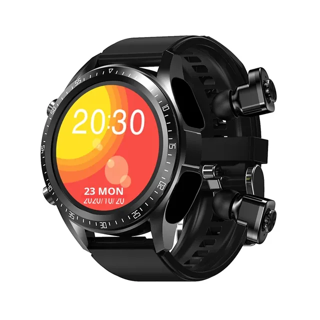 2025 New JM03 Smart Watch TWS Earphone Blue Tooth Headset Earphone 2 in 1 HIFI Stereo Wireless Sports Music Playing Smartwatch