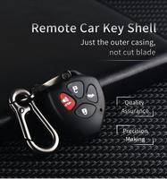 Toyota 3 + 1 boutons à distance clé shell lame pour Toyota Clé De Voiture Coque Fob s'adapte Corolla Camry Matrice Yaris RAV4