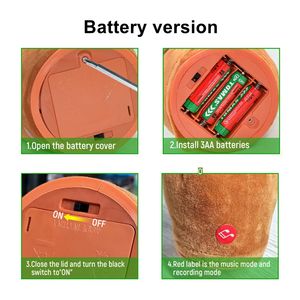 Dans kaktüs tekrar konuşma interaktif köpek oyuncaklar elektronik Pet peluş oyuncak Sing kayıt pil USB şarj çocuk yılbaşı hediyeleri - Product Image 5