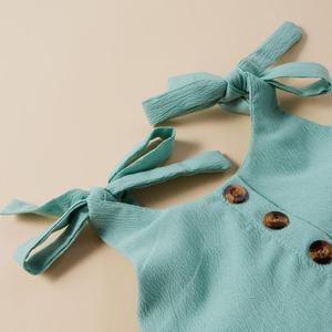 Conjunto <span class=keywords><strong>de</strong></span> Dos Piezas <span class=keywords><strong>de</strong></span> <span class=keywords><strong>Ropa</strong></span> para Niñas Treasure Salary Southeast New: Camiseta con Tirantes y Pantalones Cortos, Traje <span class=keywords><strong>de</strong></span> Verano para Niñas - Product Image 4