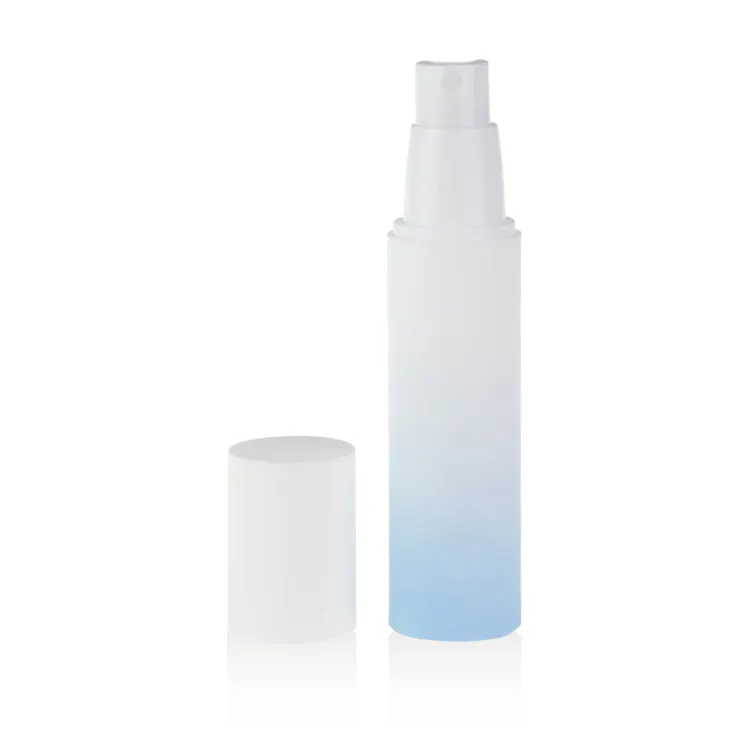 30Ml 50Ml 100Ml Fitness Fles Matte Blue Mini Spray Flessen Voor Toner Deluxe Pp Airless Fles