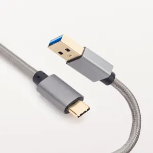 Cabo de carregamento rápido de dados USB de 1M por atacado de fábrica Conecte o telefone celular para HDTV/Projetor/Monitores Cabo de dados de carregador rápido USB-C