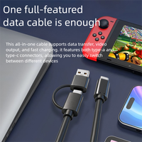 Cable de Datos USB 3.1 Tipo-C C/A Combo 2 en 1 de Alta Velocidad 10Gbps, Trenzado de Cobre Puro, PVC Ecológico, para Carga de Cámara, Auto y Computadora