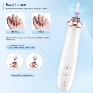 Mini perceuse à ongles UV sans fil 2023 rechargeable, sans balais, portable, en acier inoxydable, forme baril, outil de beauté pour nail art - Product Image 3
