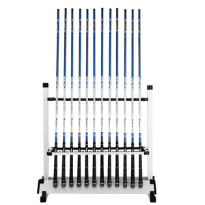 <span class=keywords><strong>Support</strong></span> de <span class=keywords><strong>canne</strong></span> <span class=keywords><strong>à</strong></span> <span class=keywords><strong>pêche</strong></span> en alliage d'aluminium DORISEA avec 12 et 24 étagères de rangement pour usage domestique et présentation de matériel de <span class=keywords><strong>pêche</strong></span> en magasin - Product Image 2