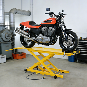 800 एलबीएस कैंची डिजाइन वायवीय लिफ्ट रैंप हाइड्रोलिक टेबल प्लेटफॉर्म मोटरसाइकिल लिफ्ट के लिए - Product Image 2